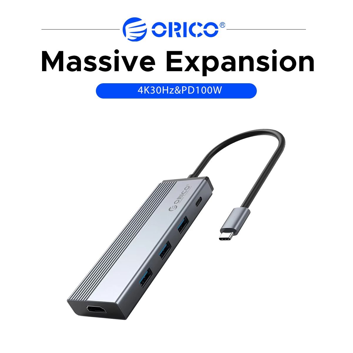 Laptop Accessories Hub - Многопортовый адаптер ORICO 5 в 1