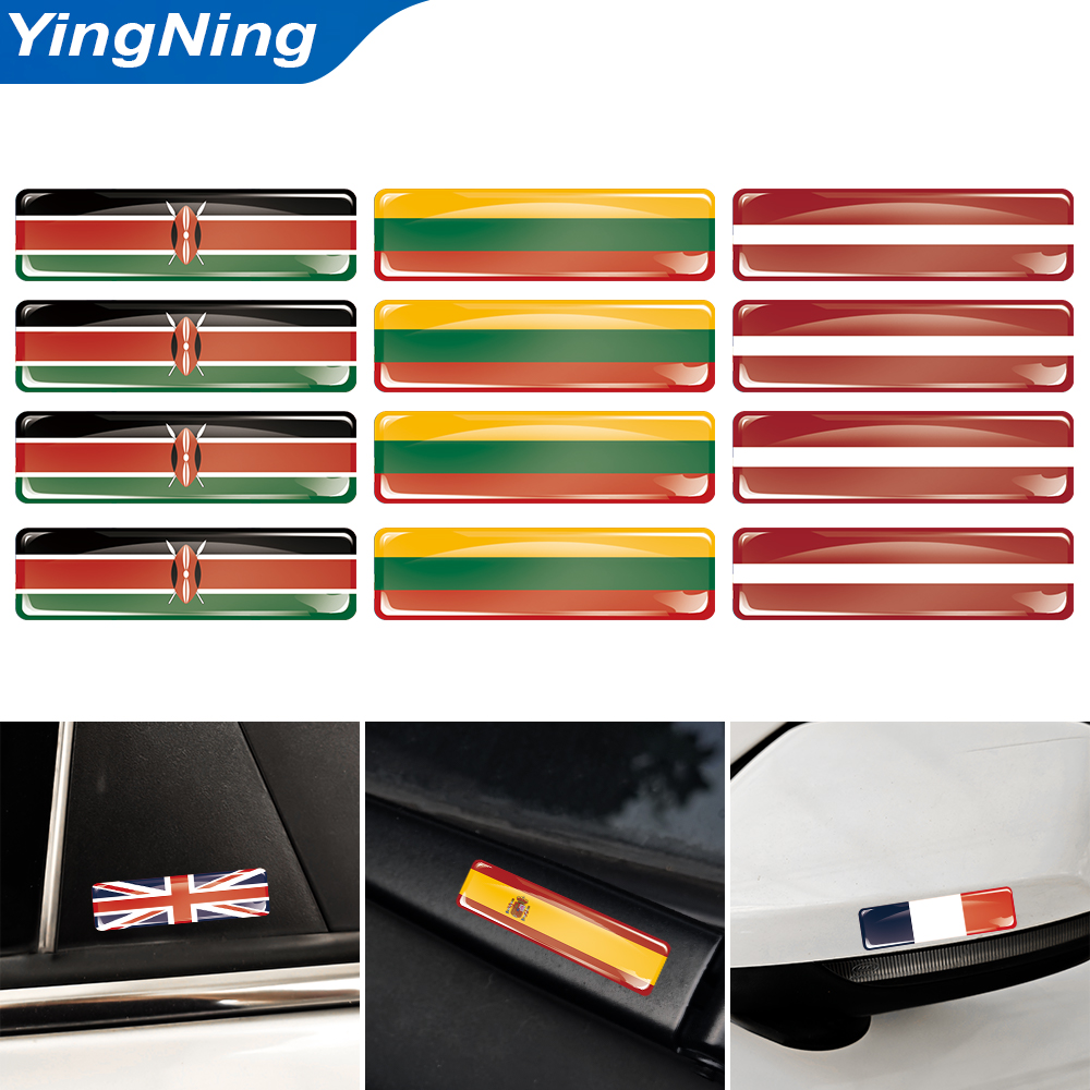 Laptop Accessories Kenya - 3D-наклейки с флагами Кении, Латвии, Литвы,