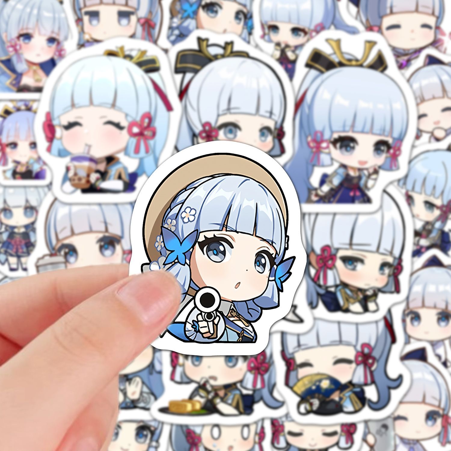 Laptop Accessories - Набор наклеек Kamisato Ayaka (60 шт.)