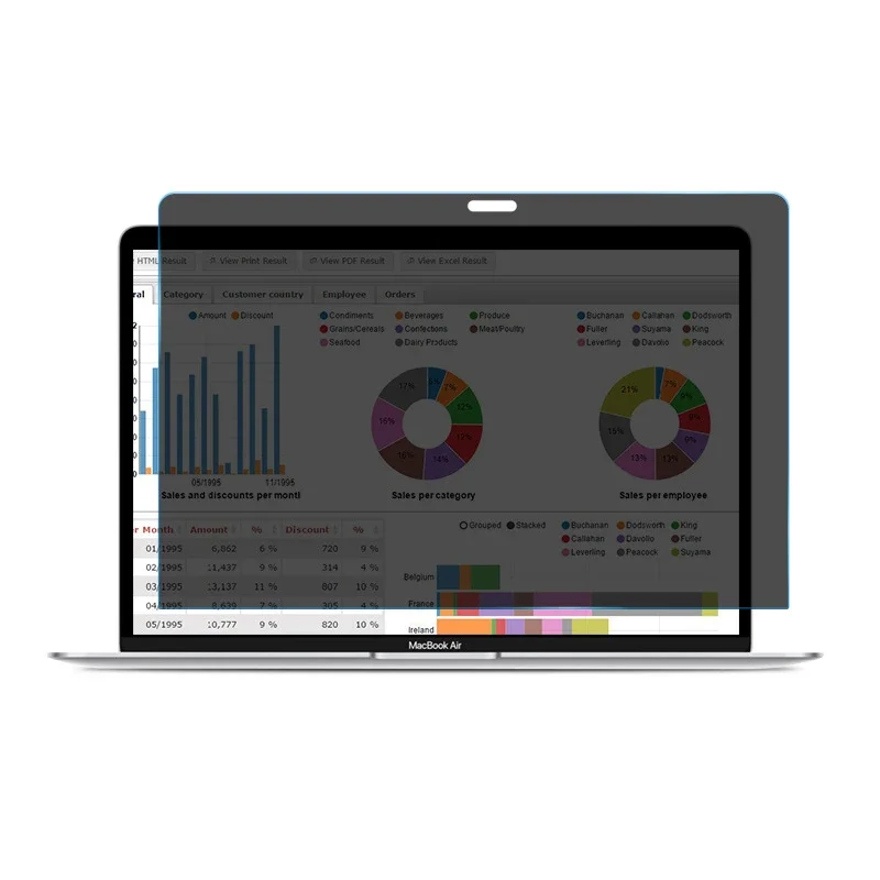 Privacy Screen Filter - Защитная пленка для экрана Macbook Air