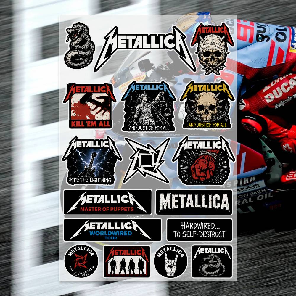 Laptop Accessories Ideas - Наклейки M-Metallica: виниловые стикеры для мотоциклов,