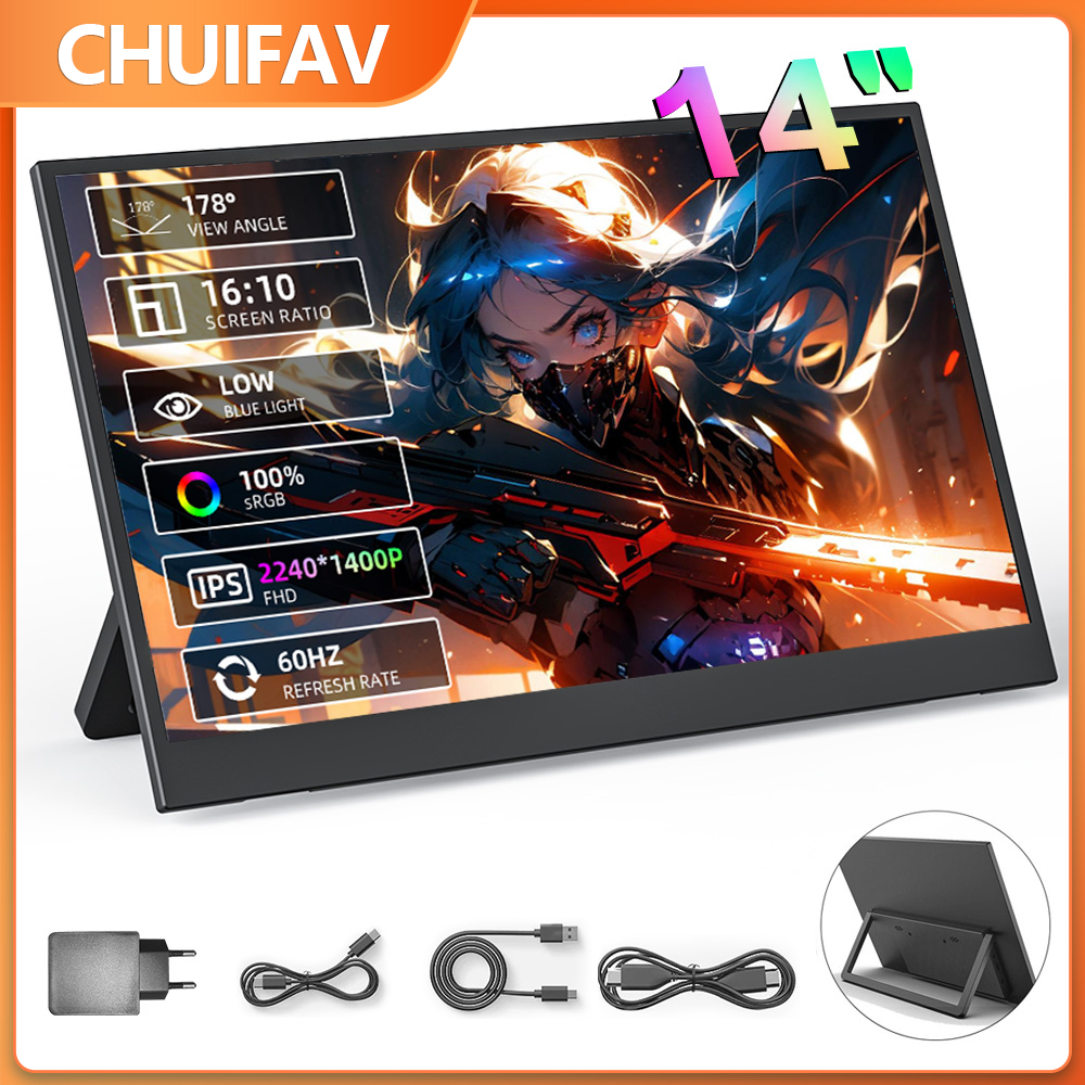 Xbox Laptop Accessories - Портативный монитор CHUIFAV 2560*1600 15,6 дюйма