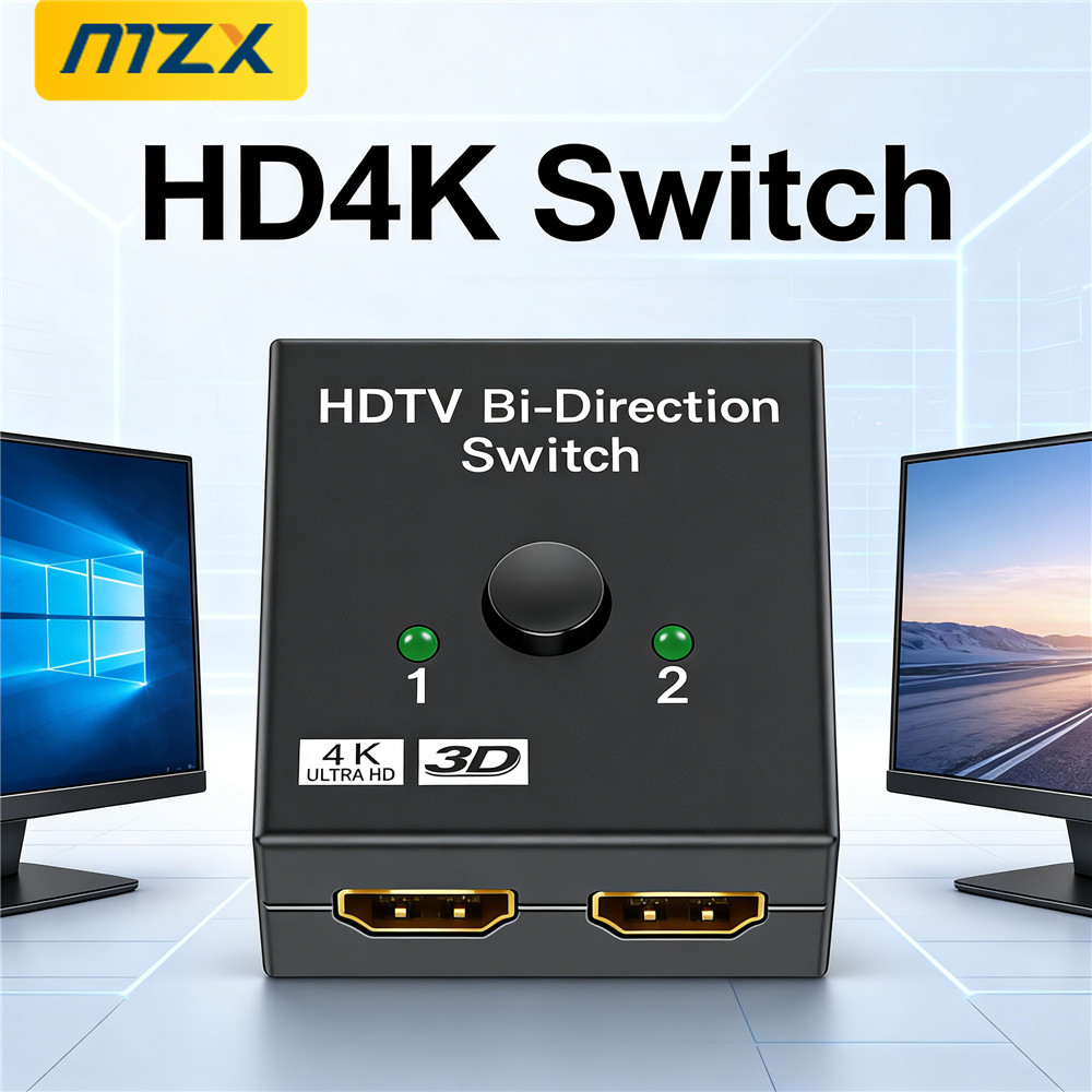 Xbox Laptop Accessories - MZX 4K HDMI-совместимый коммутатор 2-в-1/1-в-2 KVM