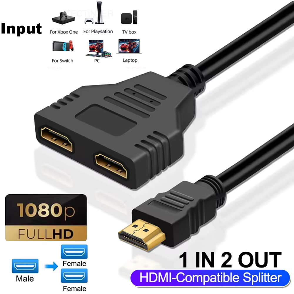 Xbox Laptop Accessories - Кабель-разветвитель HDMI 1080P 1 вход/2 выхода
