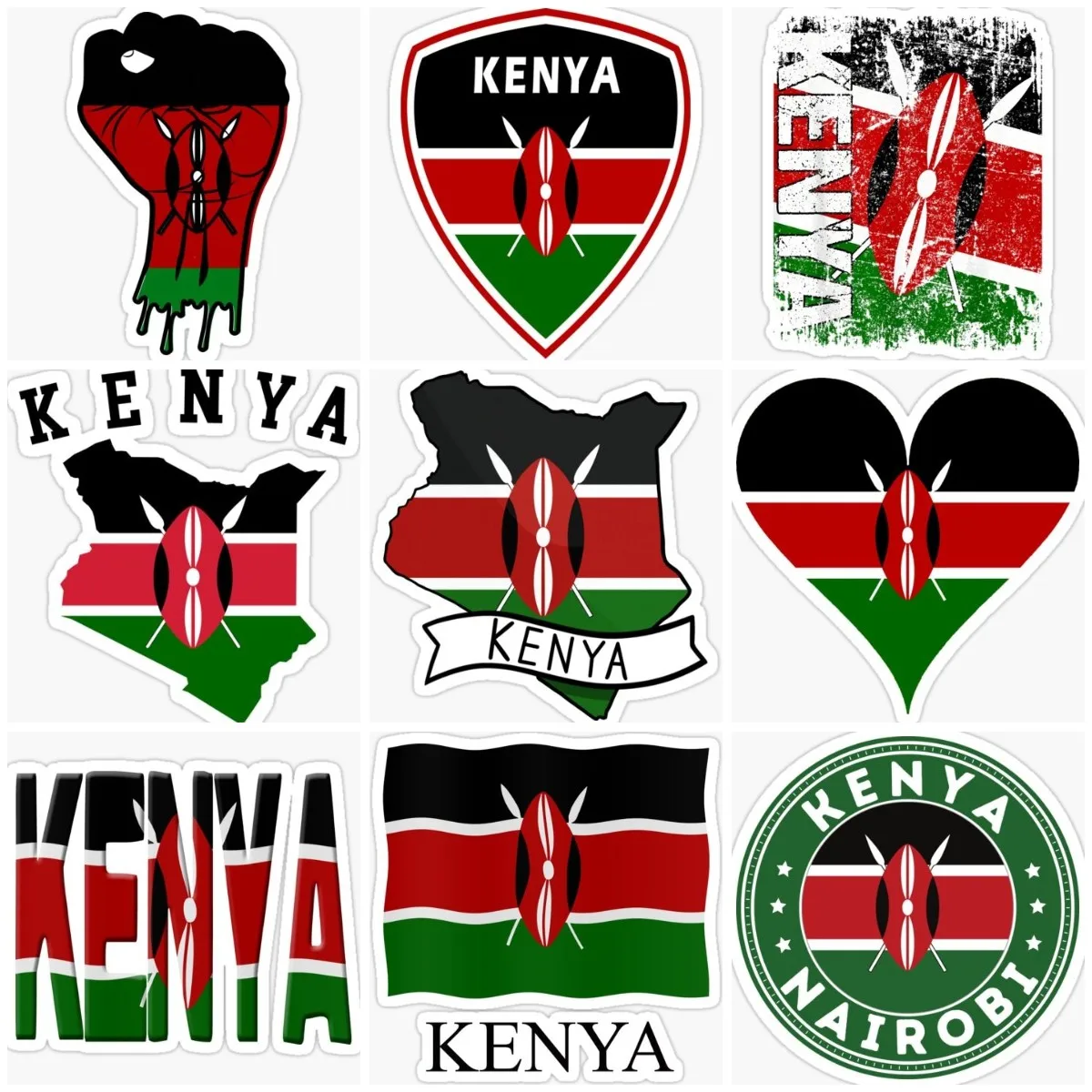 Laptop Accessories Kenya - Флаг Книи, карта, эмблема, креативная наклейка,