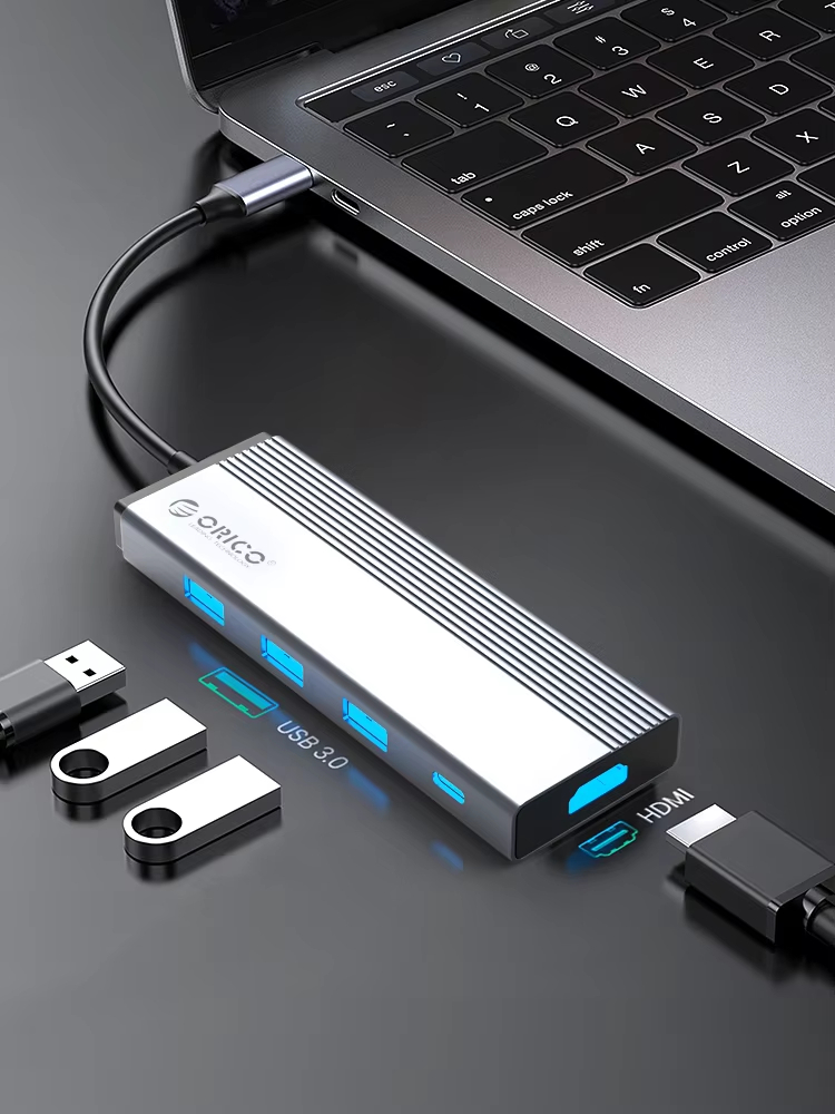 Многопортовый адаптер ORICO 5  – обзор и цена Laptop Accessories Hub