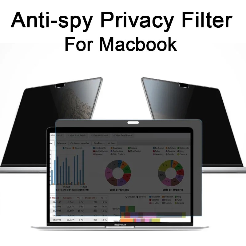 Анти-подглядывающая антишпионс – обзор и цена Privacy Screen Filter