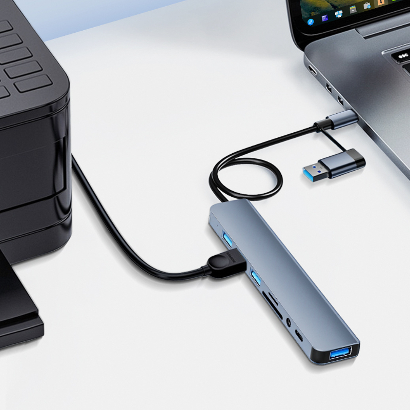 USB-хаб с 8 портами и 2 разъем – обзор и цена Laptop Accessories Hub