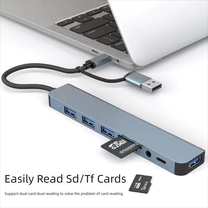 USB-хаб с 8 портами и 2 разъем – обзор и цена Laptop Accessories Hub