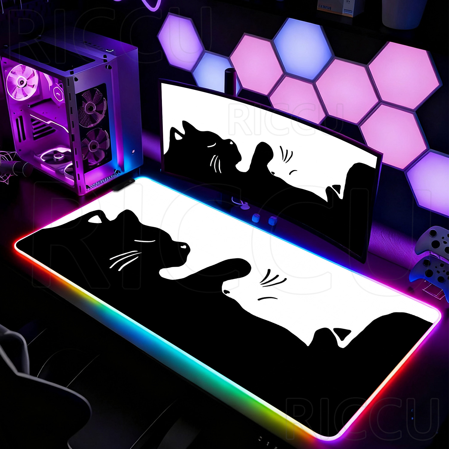 RGB HD Черно-белый коврик для  – обзор и цена Laptop Accessories Rgb