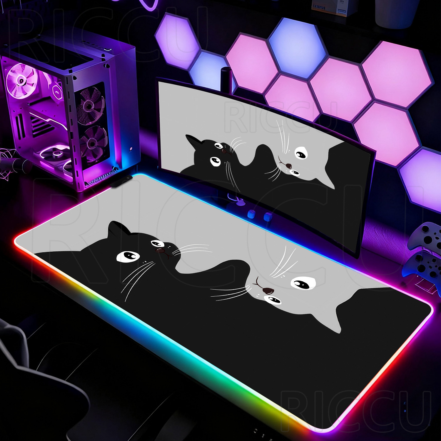 RGB HD Черно-белый коврик для  – обзор и цена Laptop Accessories Rgb