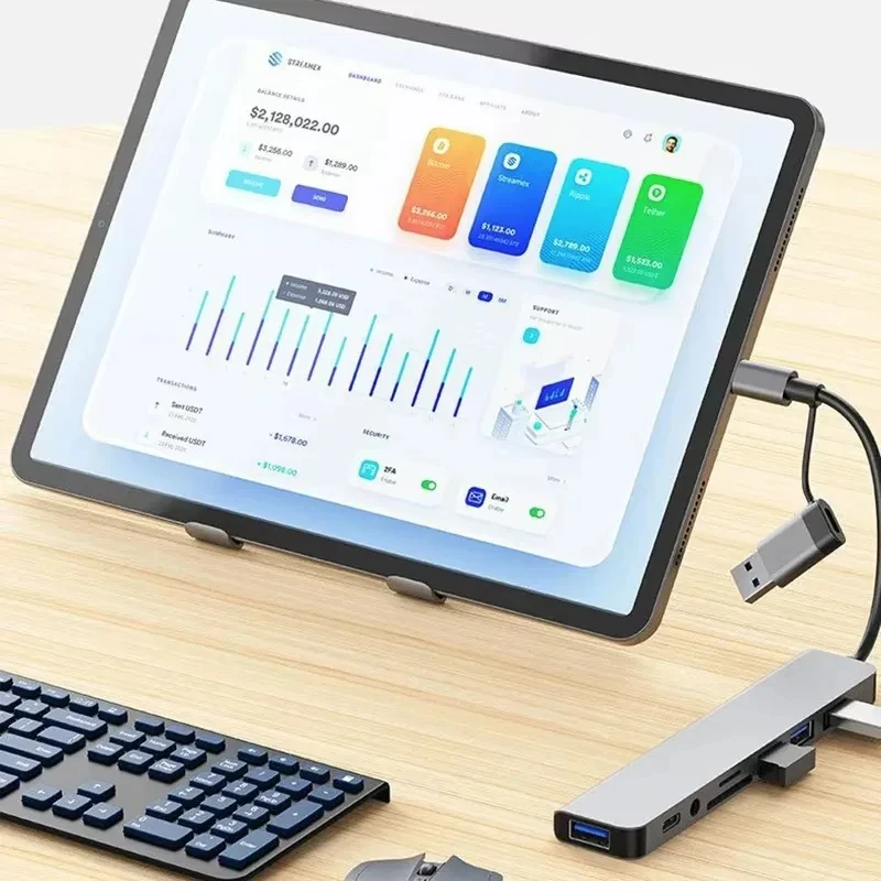 8 в 1 USB-концентратор C USB-р – обзор и цена Laptop Accessories Hub