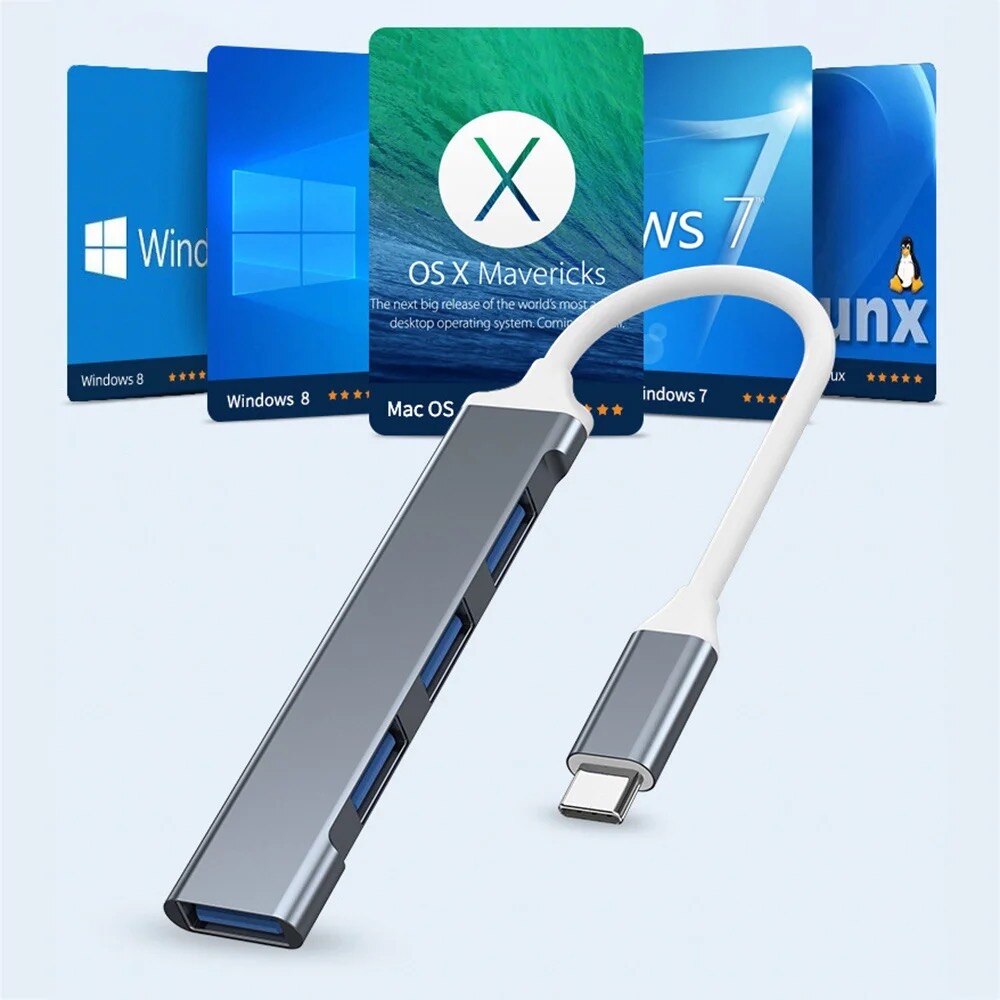4-портовый USB 3.0 хаб-разветв – обзор и цена Laptop Accessories Hub