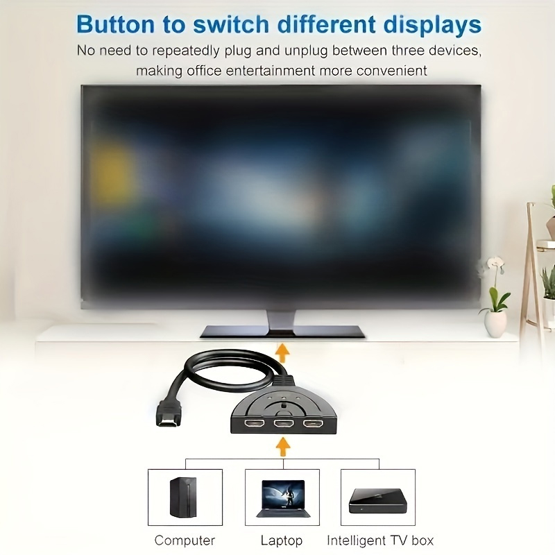 4K * 2K 3-портовый HDTV-совмес – обзор и цена Laptop Accessories Hub