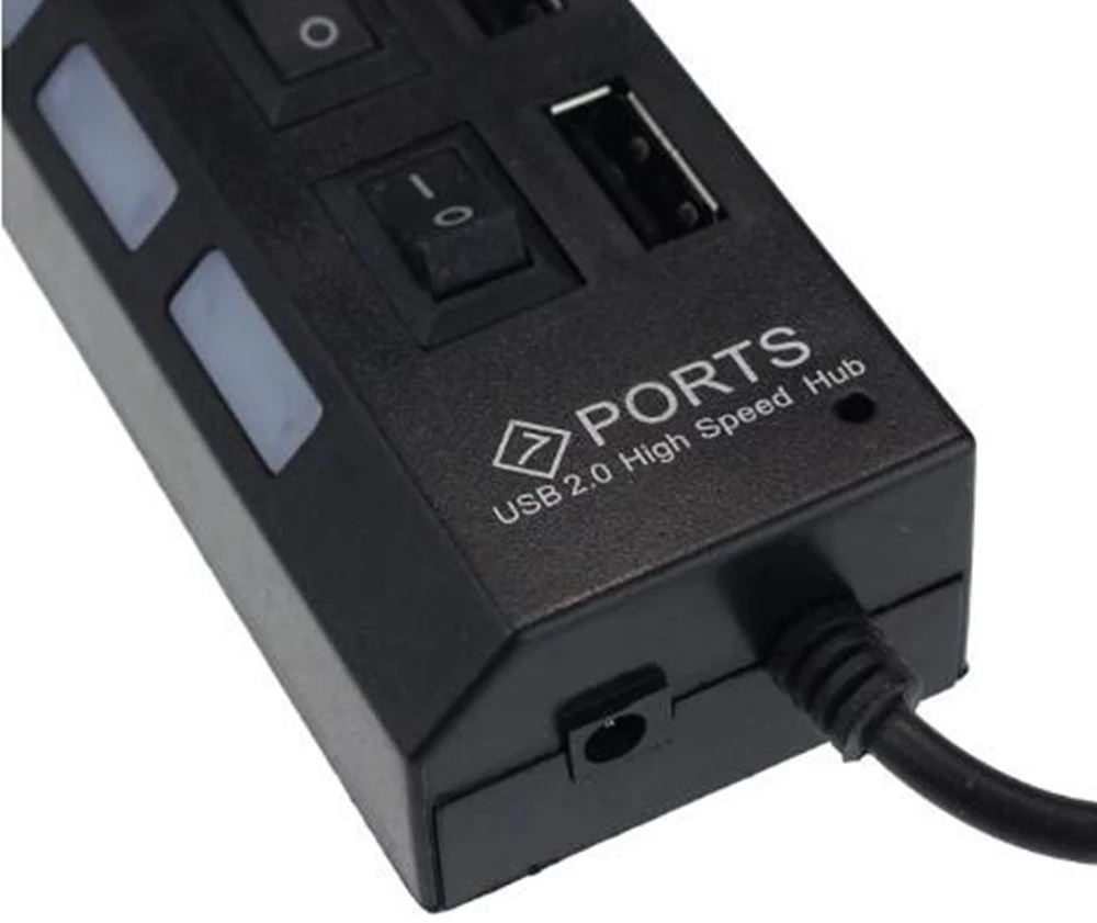 7-портовый USB 2.0-хаб-разветв – обзор и цена Laptop Accessories Hub
