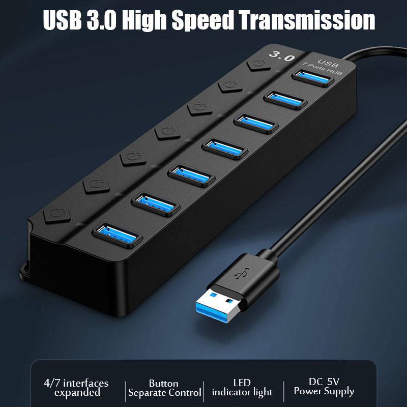 USB-адаптер питания 3.0, 4/7-п – обзор и цена Laptop Accessories Hub