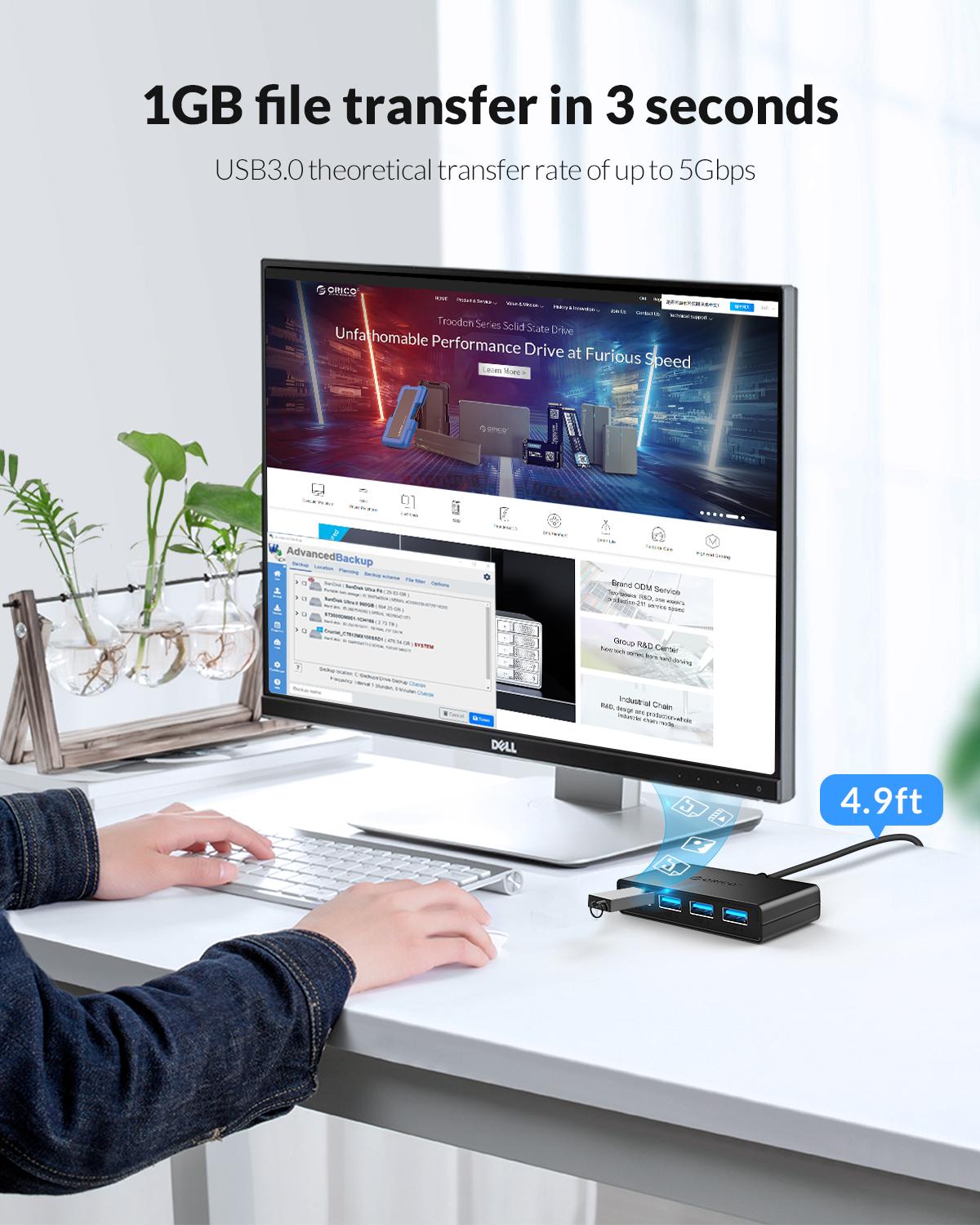 USB-концентратор ORICO с 4 пор – обзор и цена Laptop Accessories Ideas