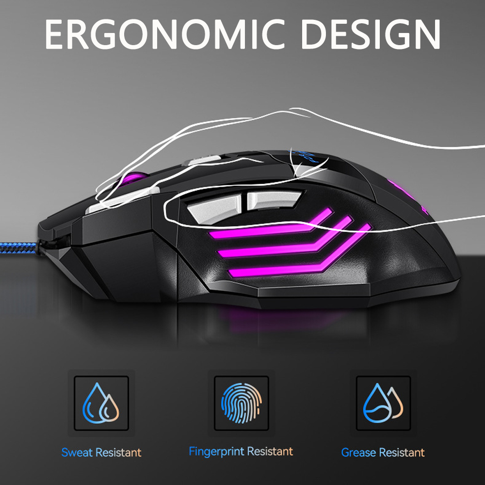 Проводная игровая мышь KEBIDUM – обзор и цена Laptop Accessories Rgb