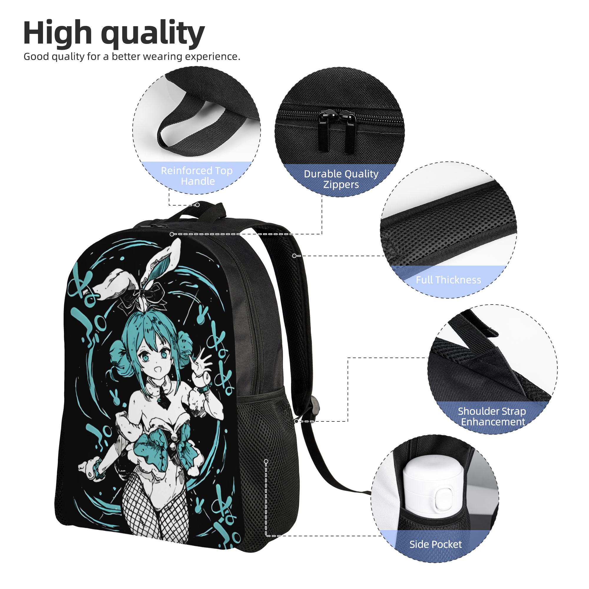 Рюкзак Kawaii Hatsune Miku для – обзор и цена Laptop Accessories Gifts For Men